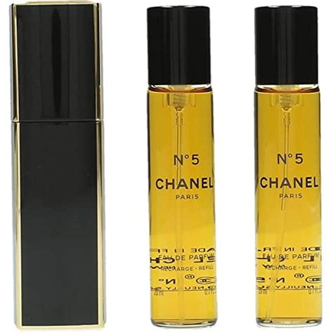 chanel no 5 eau de parfum purse spray refills 3x20ml|chanel number 5 refill.